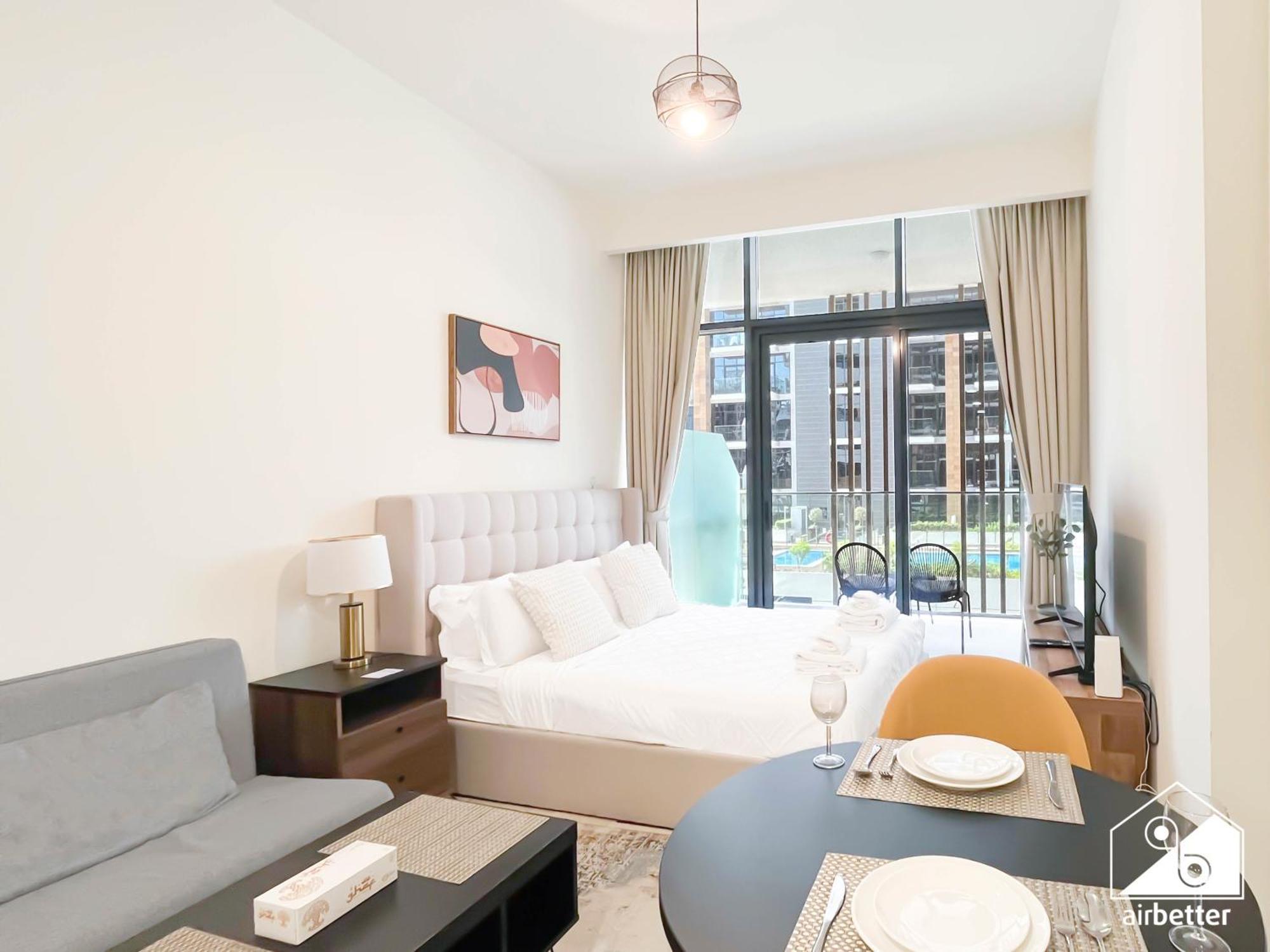Charming With Balcony In Azizi Riviera Dubai